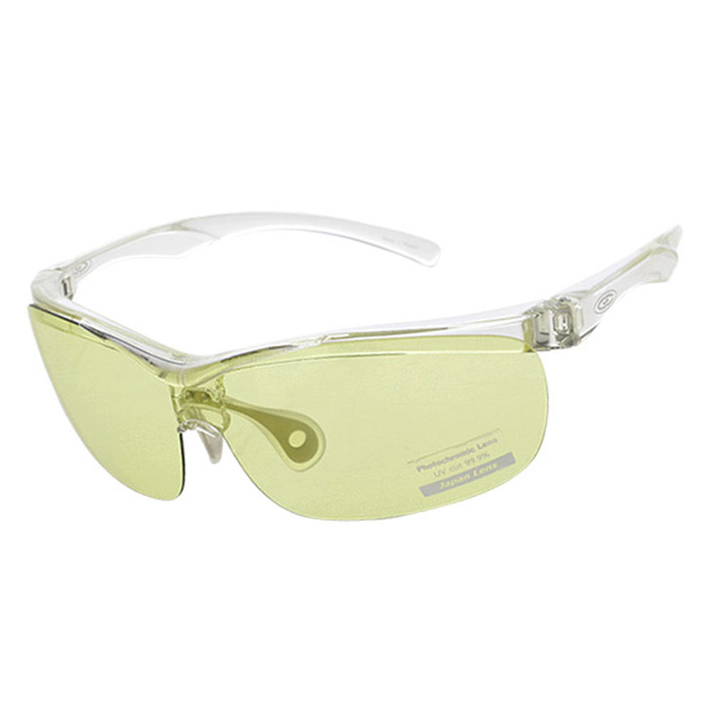 그린아이즈 클리어 변색옐로우 편광렌즈 골프 스포츠 기능성 고글형 경량 자외선 차단 선글라스